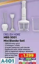 ENGLİSH HOME MBS 3001 MİNİ BLENDER SETİ ENGLİSH HOME MBS 3001 MİNİ BLENDER SETİ